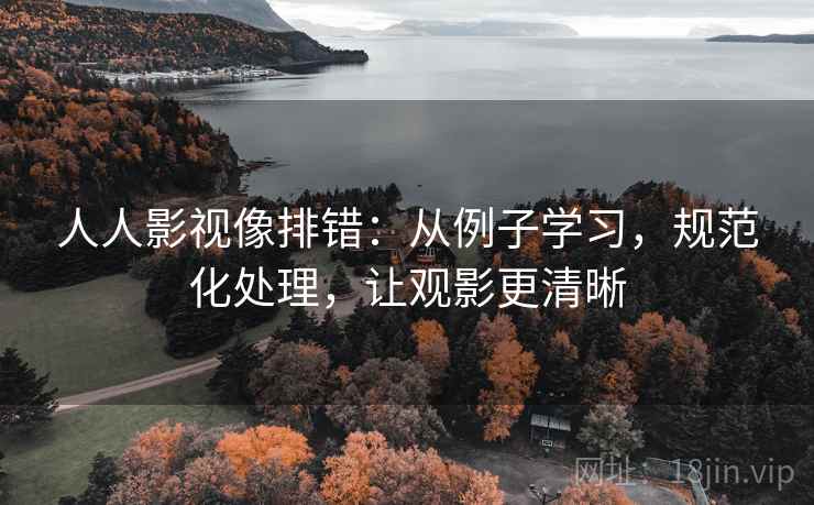 人人影视像排错:从例子学习,规范化处理,让观影更清晰